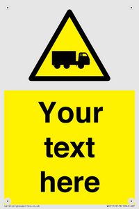 Custom Lorry Hazard Sign